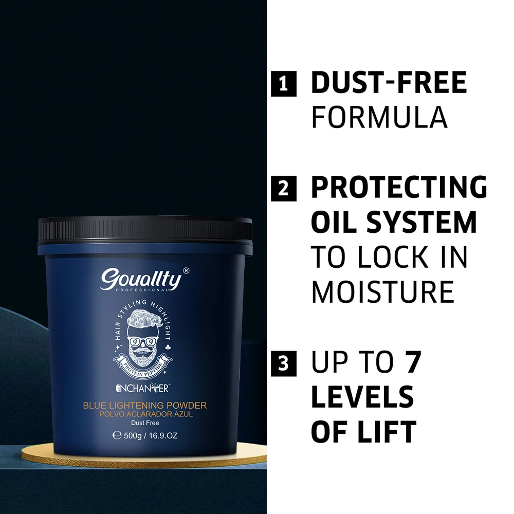 Good quality ammonia free hair color bleaching powder for professional salon use