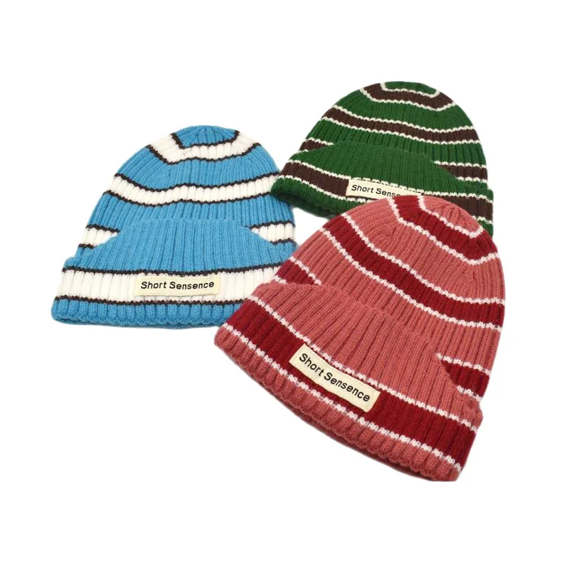 Mens Beanie Solid Ribbed Cable Knit Soft Stretch Hat Warm Skull Cap