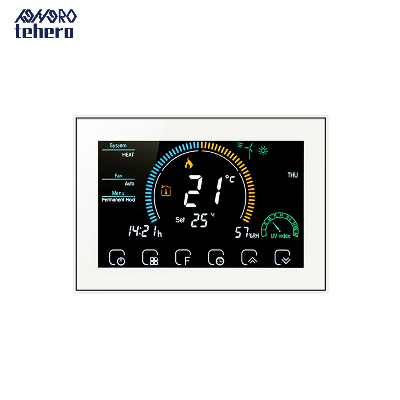 Heating floor thermostat temperature controller for underfloor heating cable