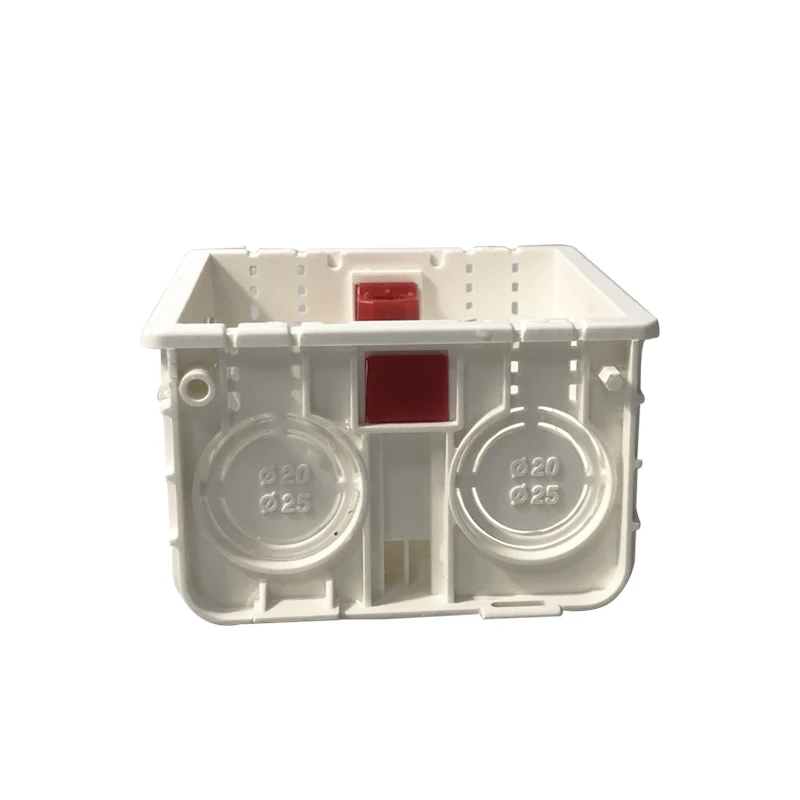 86 Type Switch Socket Protector Bottom Box Electrical Outlet Flush Mount White, Red, Blue Wall Switch Socket Junction Box