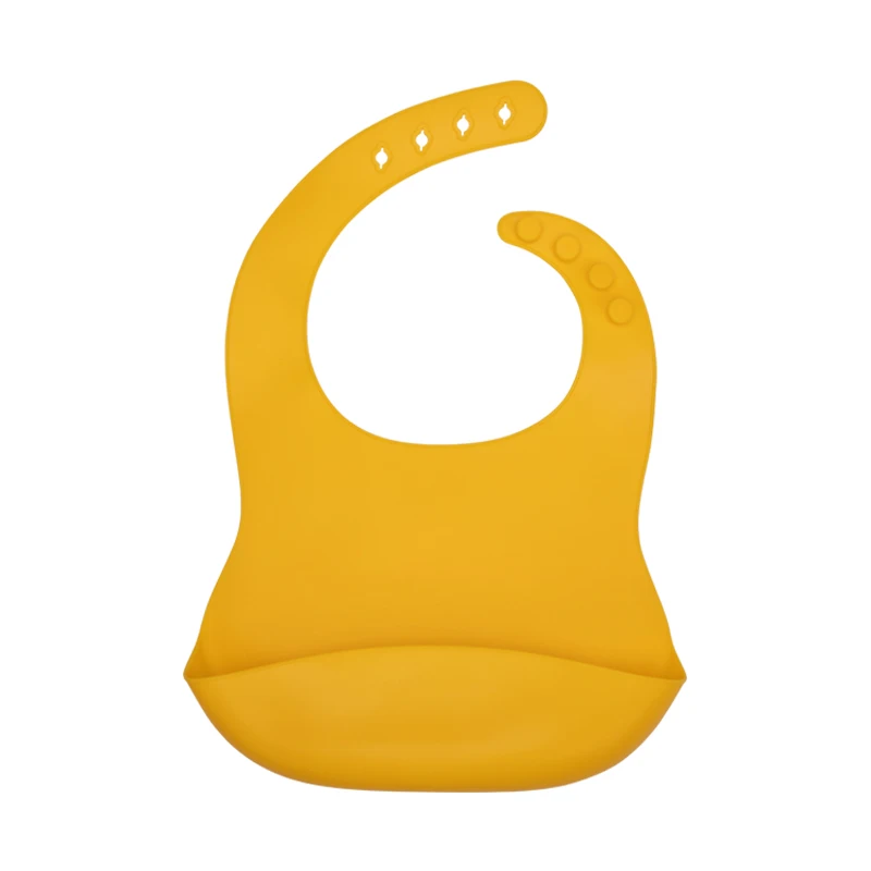2024 BPA-Free Baby Bib Microwave Oven Dishwasher Safe Waterproof Silicone Feeding  Bib Training Printed Food