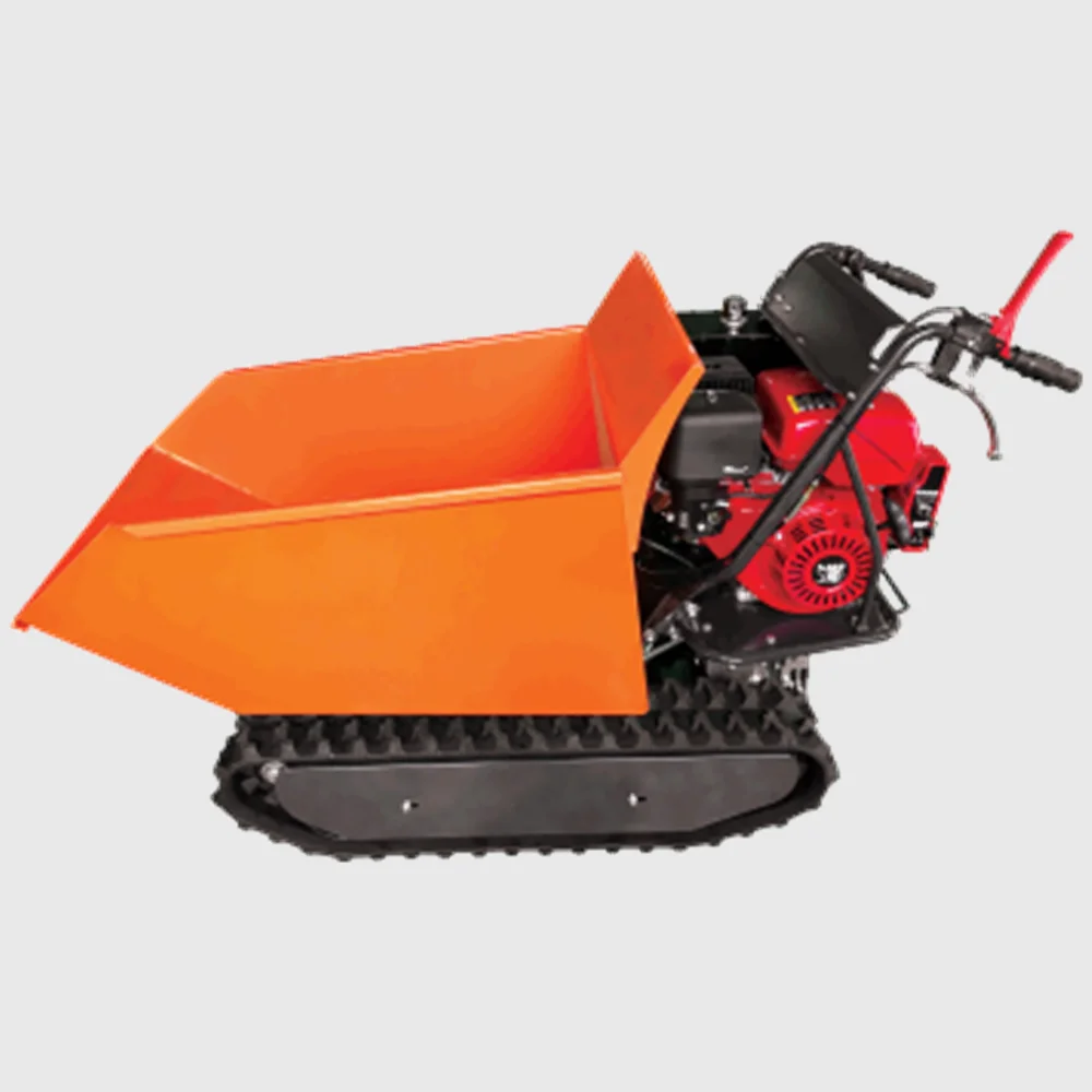 handy mini transporter hydraulic tip 500kg mini track dumper