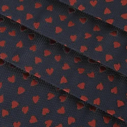 Cummerbund поставщик Cuyino мужской подарок на День Святого Валентина красные сердечки и любовь шелковистый поли жаккард ручной работы темно-синий Cummerbund