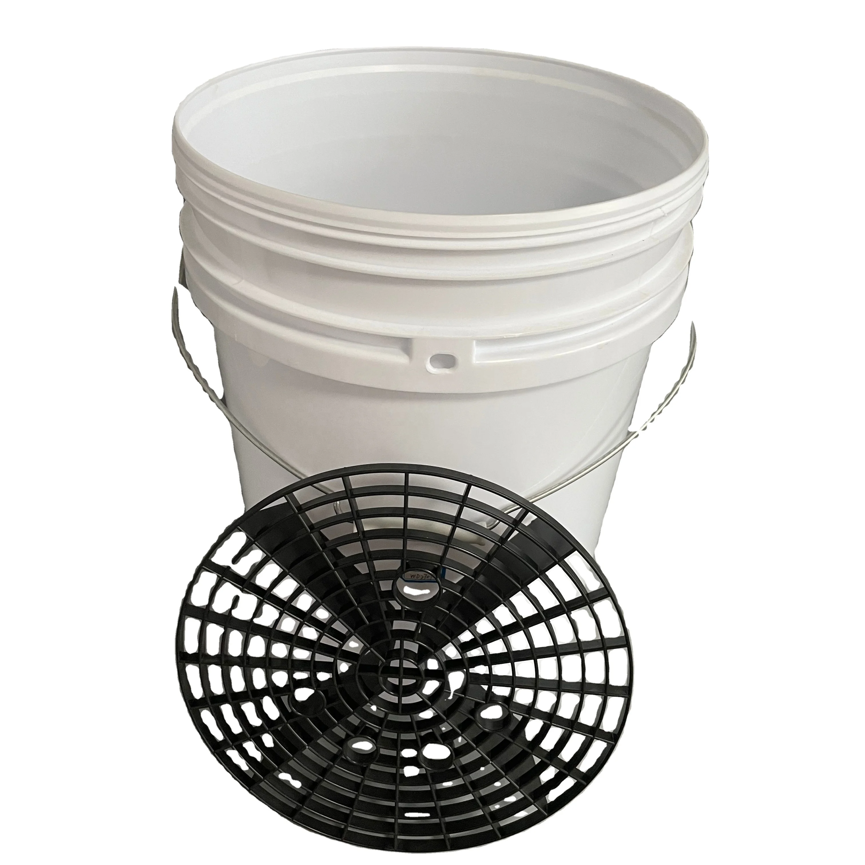 Белый пластиковый ковш для мытья автомобиля, 5 галлонов, с гамма-крышкой и фильтром для мытья автомобиля