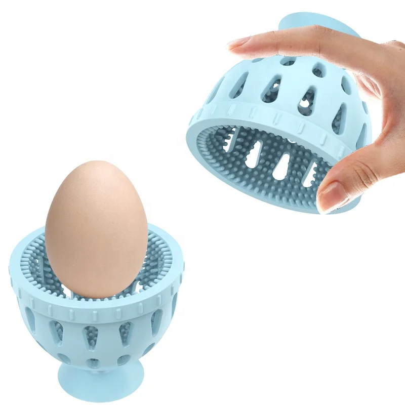 Silicone Egg Cleaner for Fresh Eggs, Reusable Multifunctional Vegetable/Egg Brush,Dishwasher available