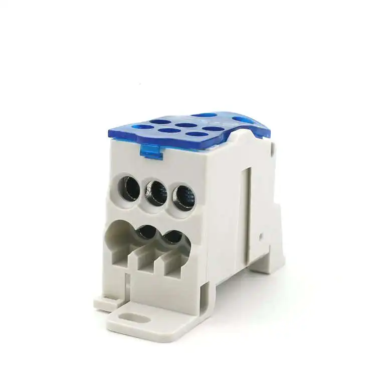 UKK160A Terminal Block one in Six Out Din Rail distribution Box Universal Electric Wire Connector Power junction box