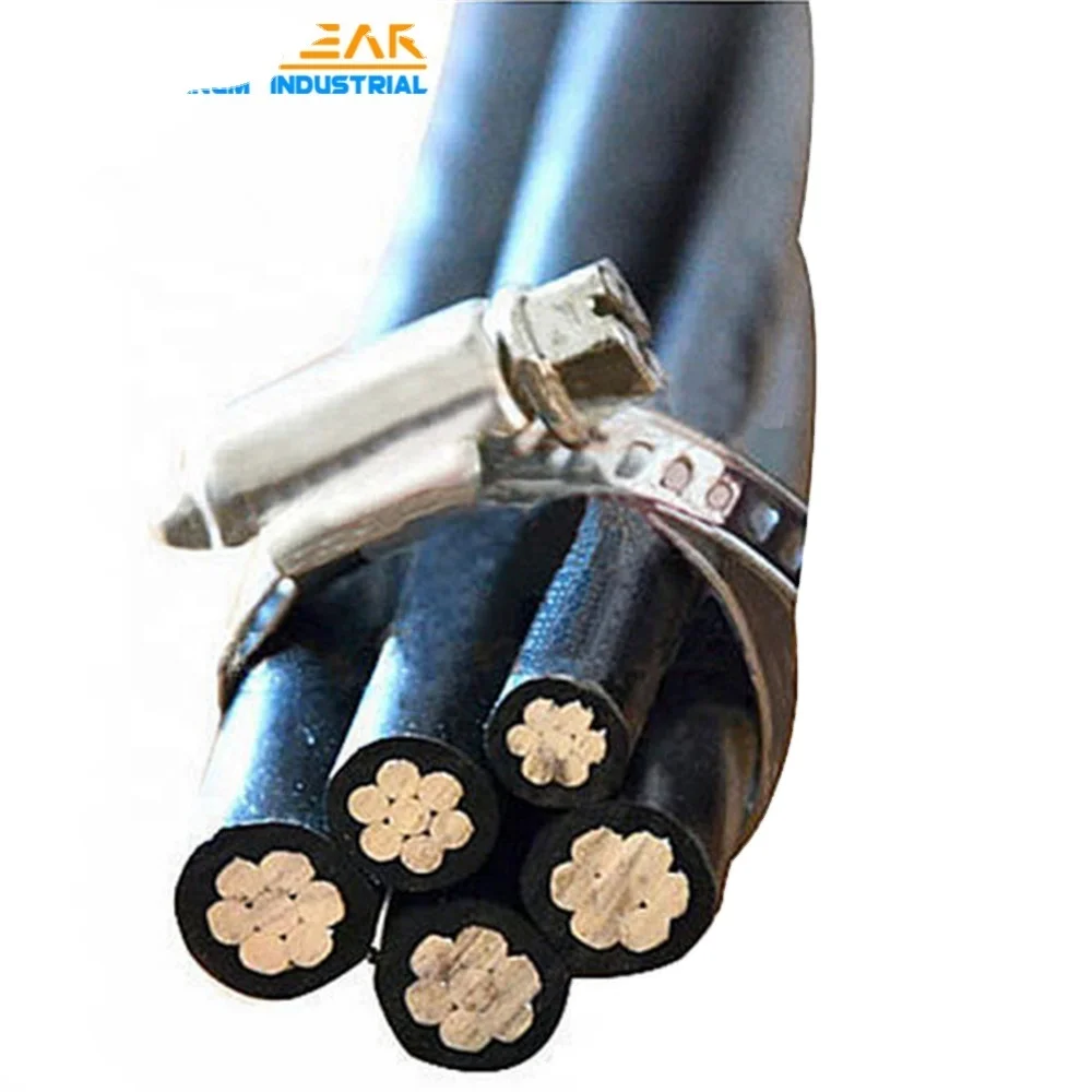 Aluminum Conductor XLPE Insulated Overhead Line NFA2X Cable 0.6/1kv VDE 0276