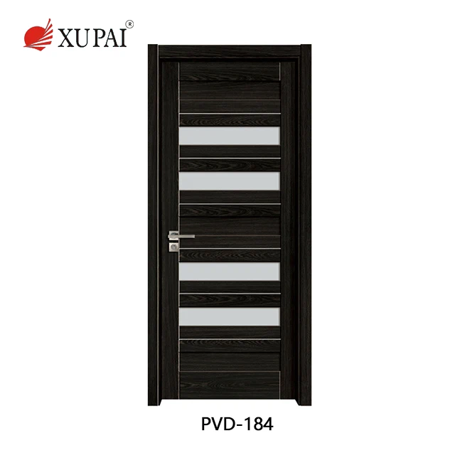 
Construction bathroom interior plastic pvc door 