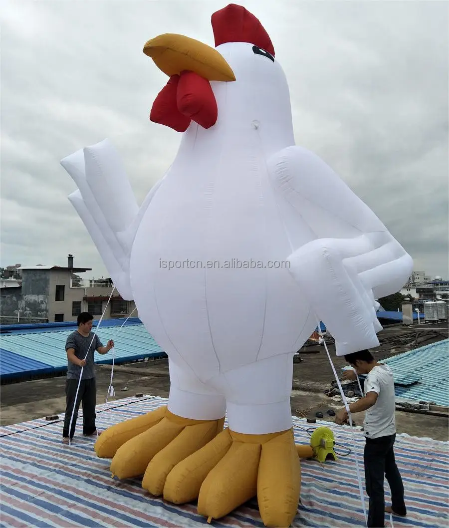 Advertising inflatable chicken mascot for sale,inflatable rooster Cock balloon model inflatable hen animal cartoon