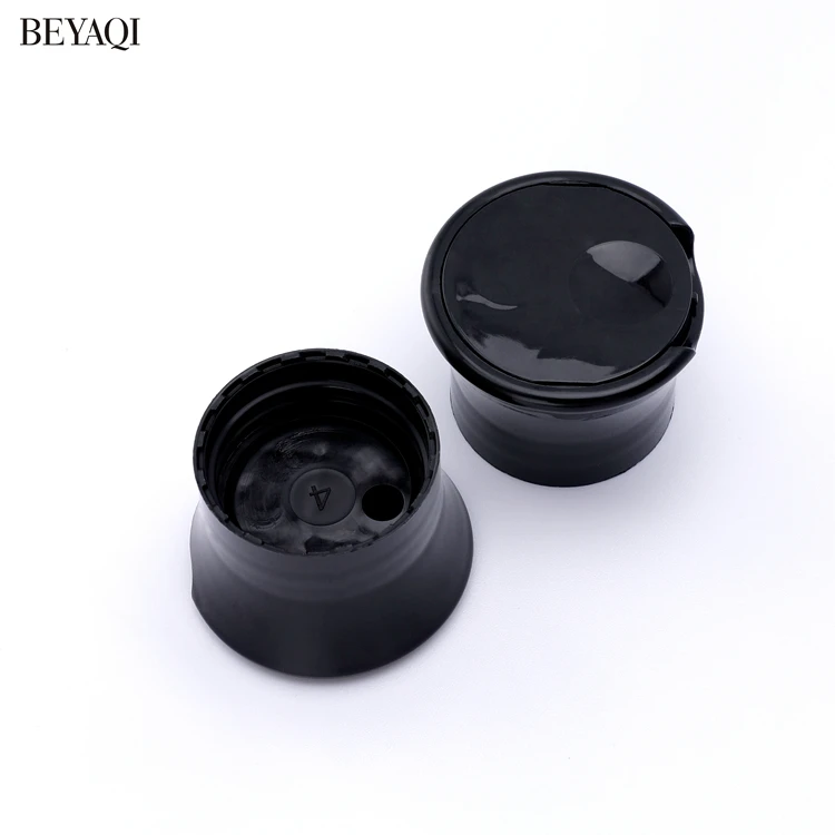 New Arrival Black Press Cap Recycle 24mm 32mm Plastic Flip Top Disc Top Cap,press top cap 24mm,Flip Top Cap