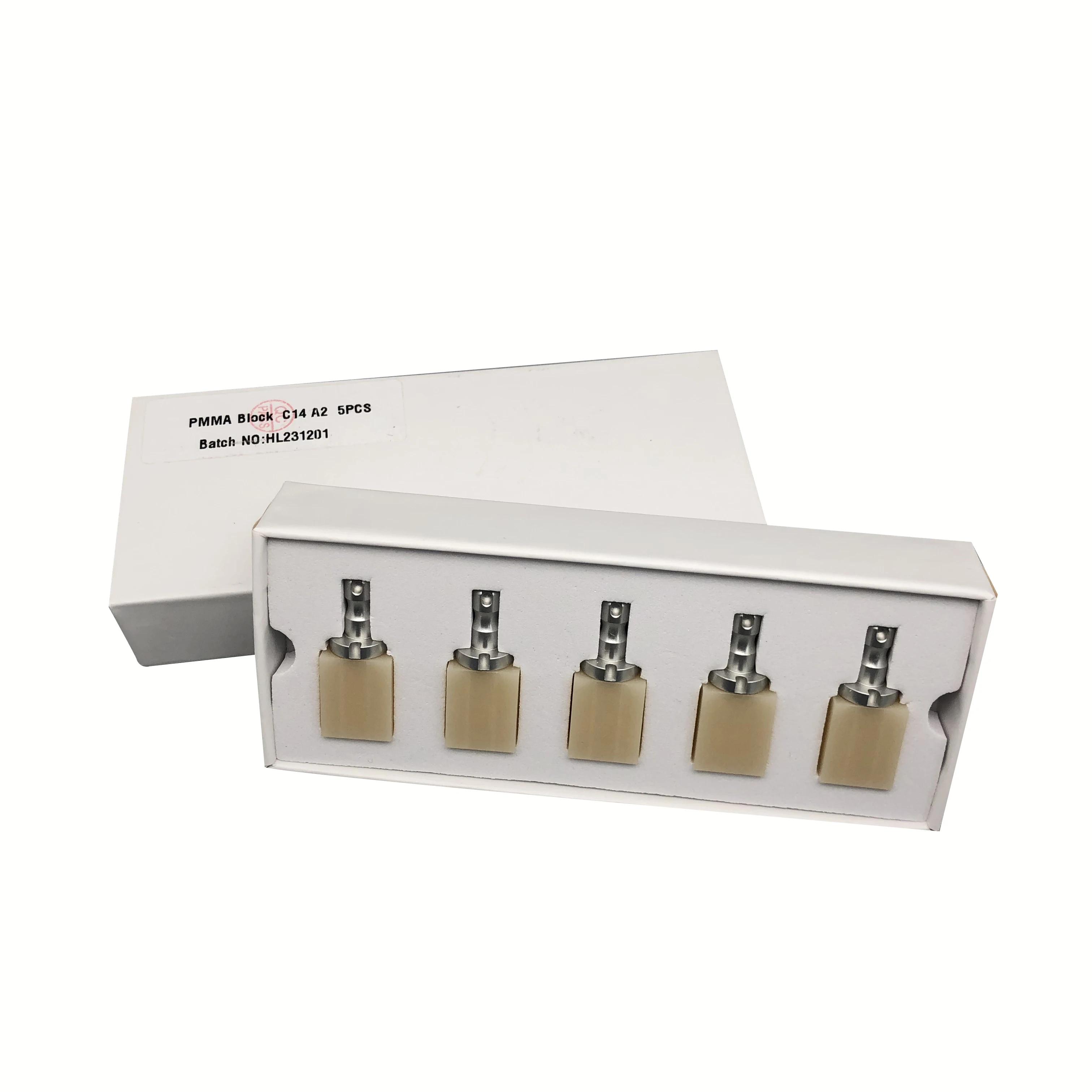 Un solo bloque ZeChuan  PMMA C14 resin block for CAD CAM 5pcs