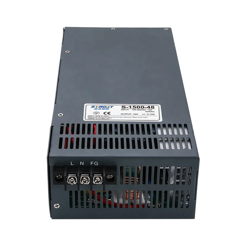 High Quality ZTAOJT 1500W 48V 31A Switching Power Supply S-1500-48 Single Output Power Supply