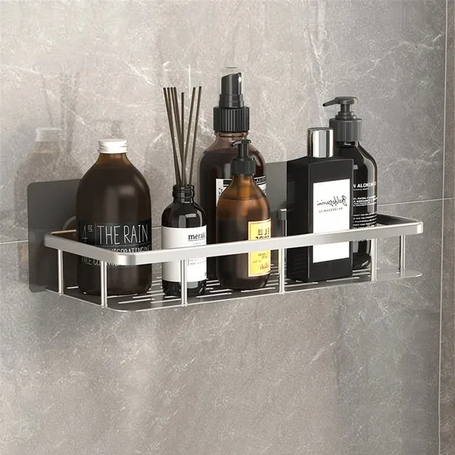 Wooden Bathroom Wall Mounted Shower Shelf Organizer Racks Cosmetic Shelves Storage Holder Toilet Bathroom Accessories  Corner