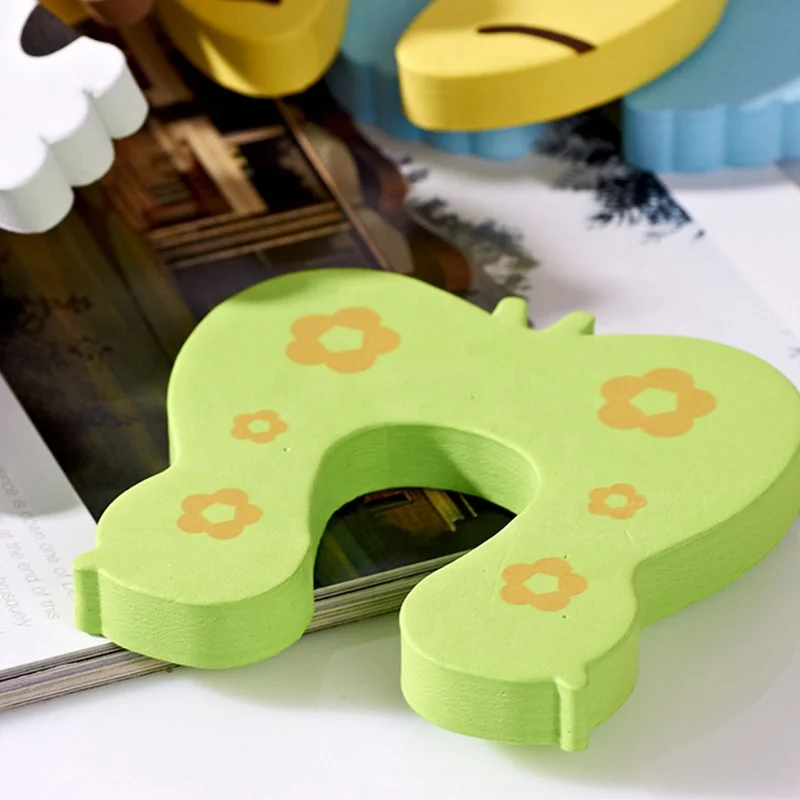 Baby safety soft rubber with cartoon design soft door stopper