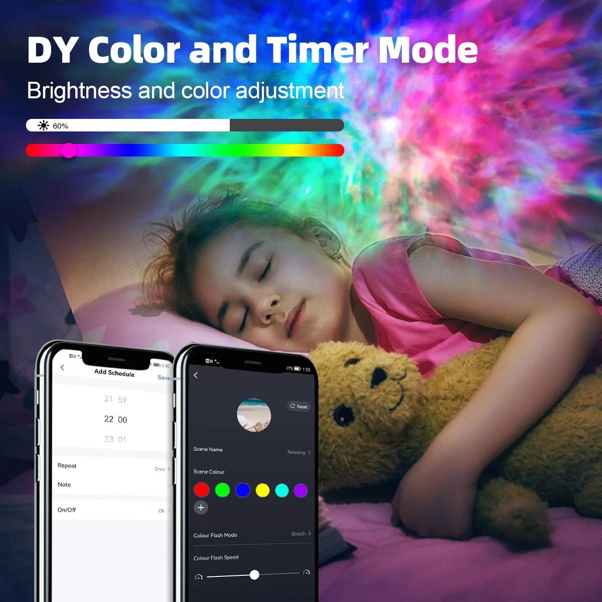 Nanxin nebula projector alexa star sky led laser galaxy projector light lamp for kids adults bedroom ceiling