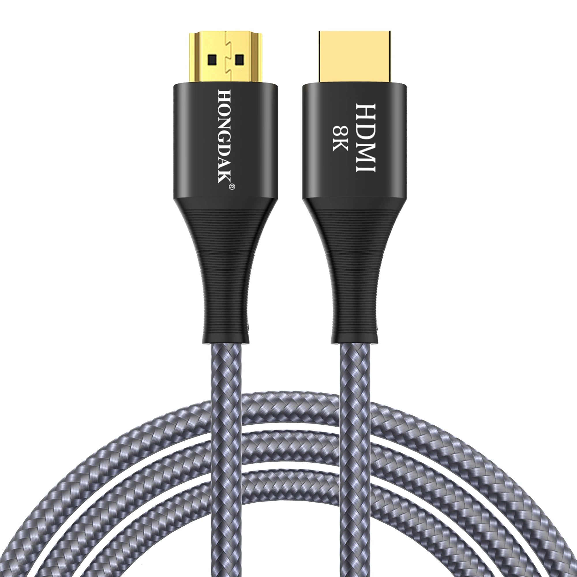 Серый HD-MI Совместимость HDTV видео волоконно-оптический 2,1 V кабель HDTV Поддержка 3D 4K 8K видео кабель