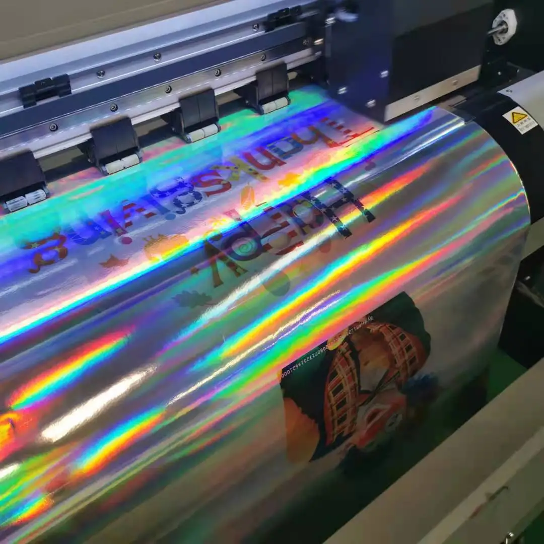 Anolly professional manufacturer laser printing self adhesive film pvc holographic vinyl