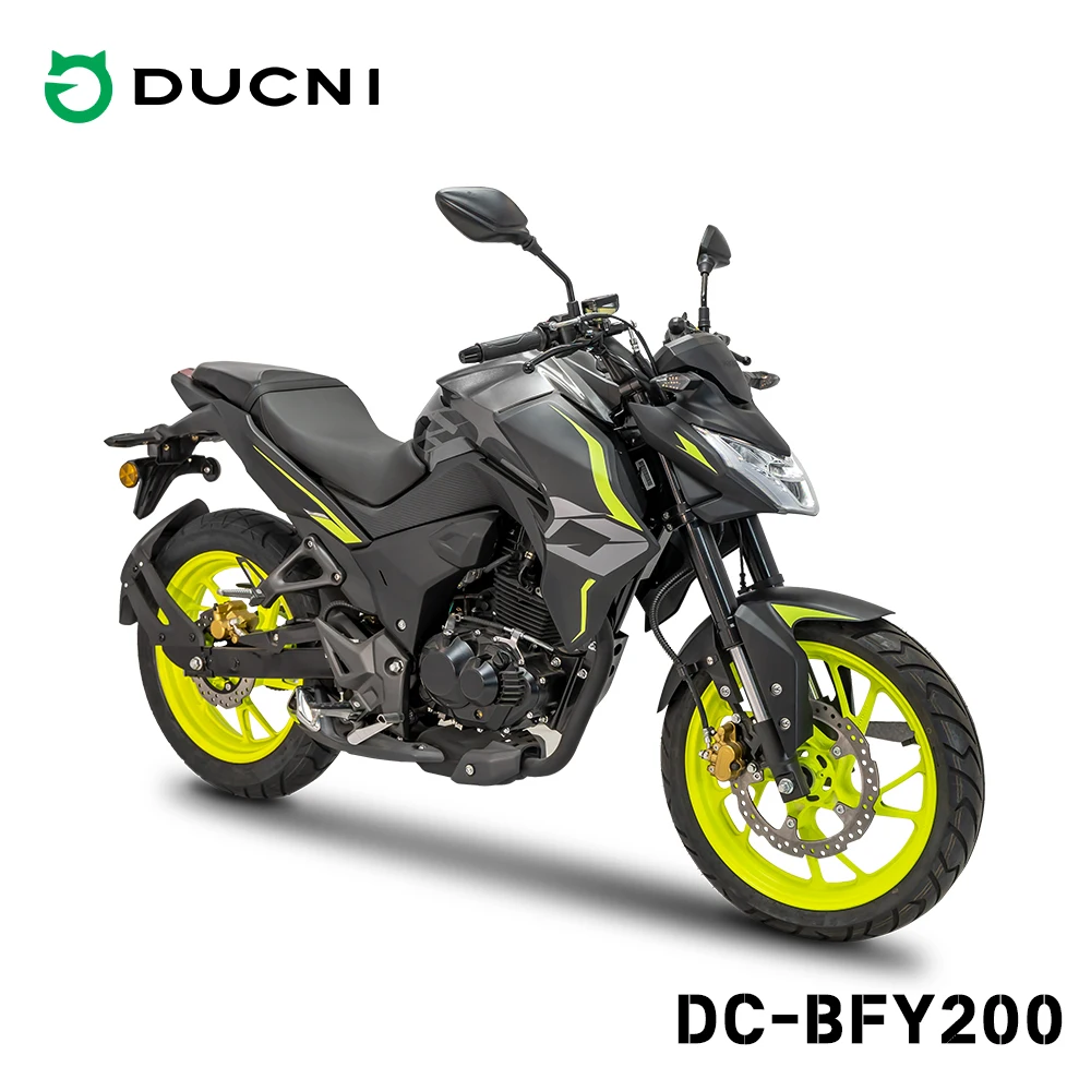 china hot classic DUCNI Sport Racing Moto200CC 400Cc Gas Powered Street Bike motorbike with spoke rim