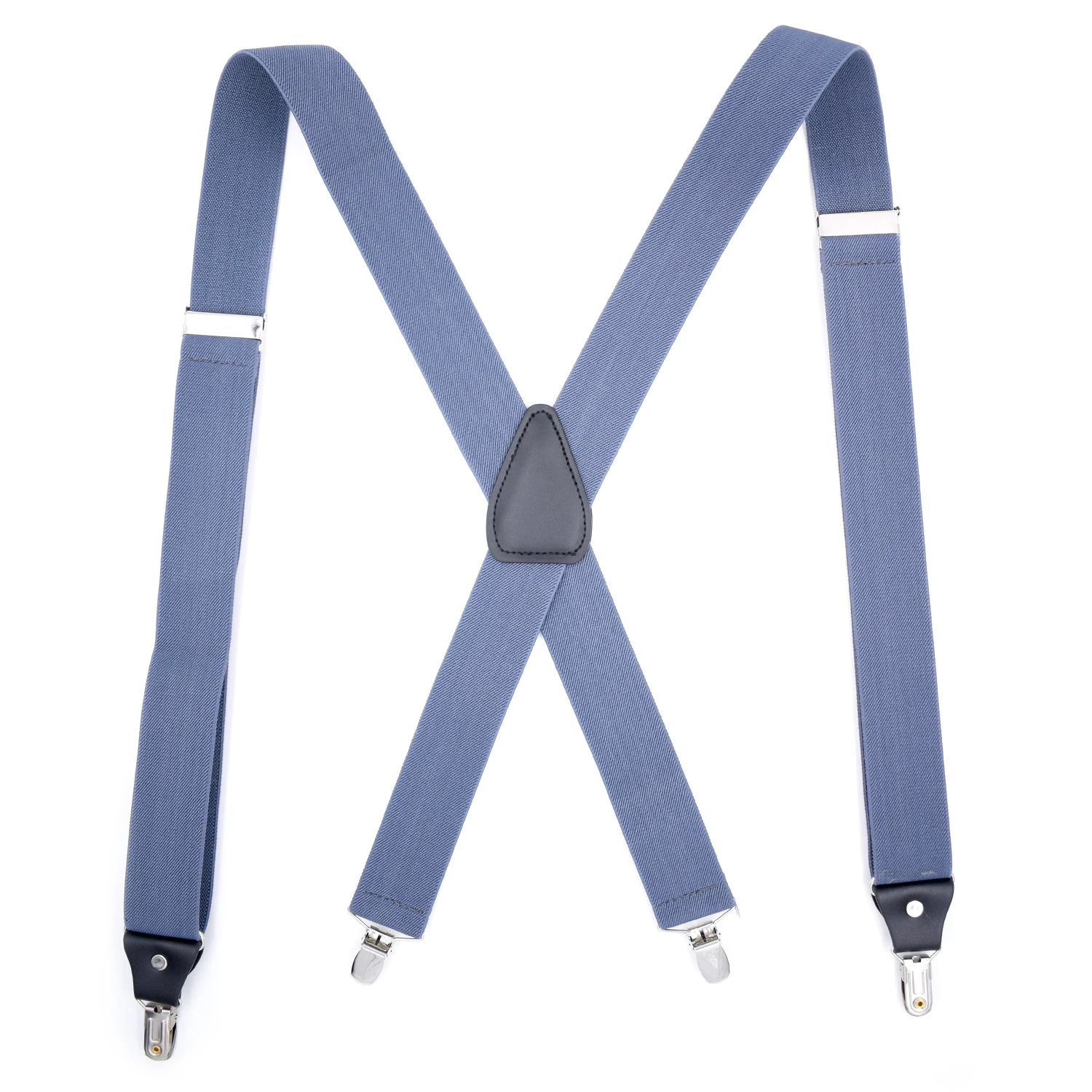 Hot Sale Fashion X Back Suspenders With Microfiber Leather fittings Underpants Suspenders