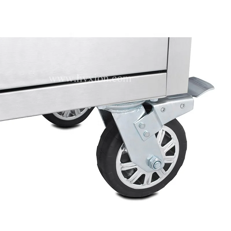 72 inch Worshop Garage Tool Chest Stainless Steel Tool Cabinet with Work Table