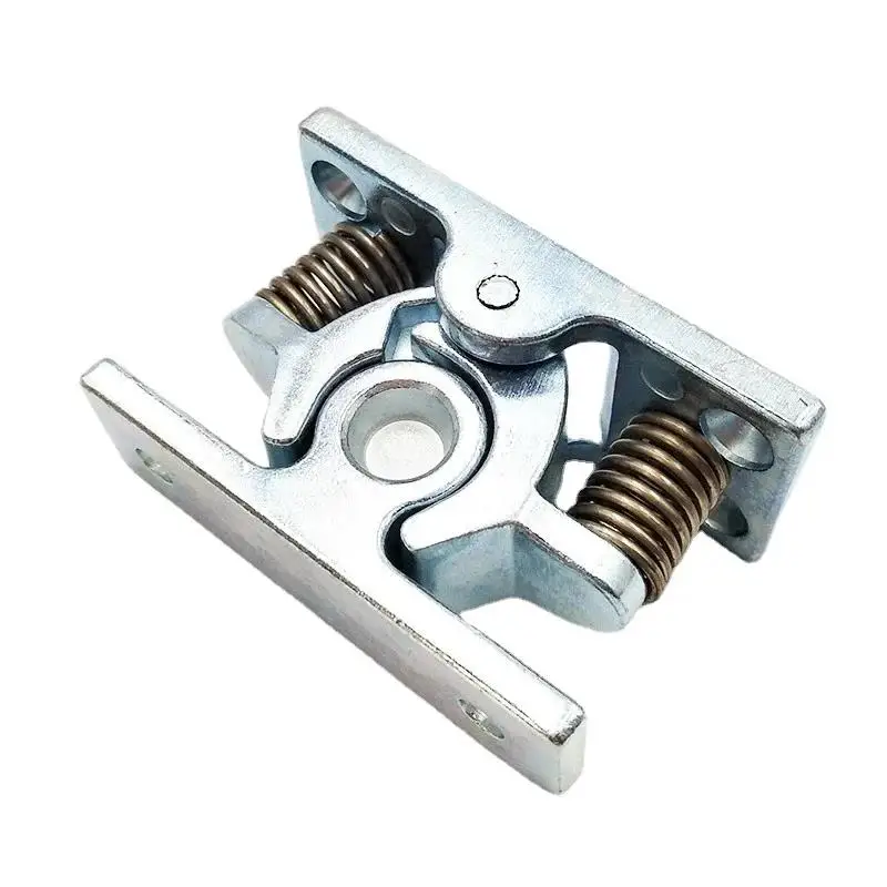 Silver Latch Rectangle Snap Hardware Cabinet Closet Furniture Door