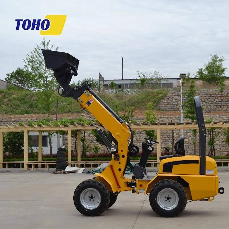 TOHO EPA CE Articulated Compact Small Forklift telescopic Mini Telehandler Wheel loader Mini