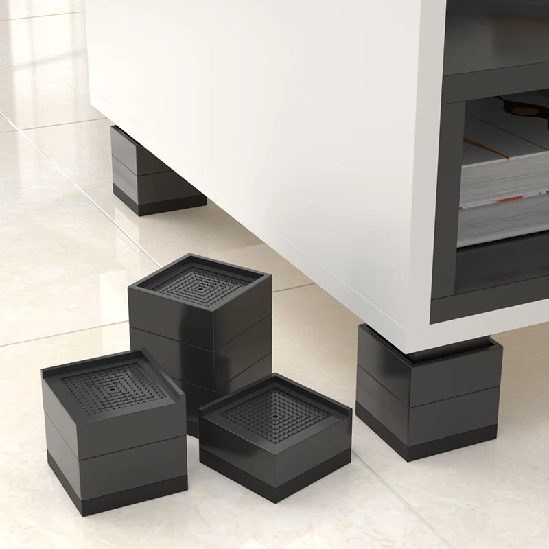 Heavy-Duty Double-Layer Plastic Furniture Protector with Adjustable Foot Pads Storage Holders & Racks for Sofa Coffee Table Bed