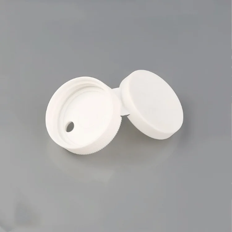 Manufacturers custom Plastic flip top screw cap 32 38mm cosmetic plastic bottle screw flip top cap