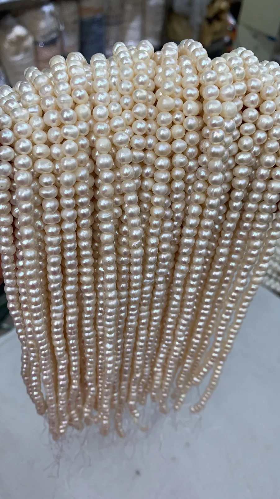 Wholesale 5-6mm Round Loose Natural Freshwater Pearl Beads for Necklace Bracelet Jewelry Making