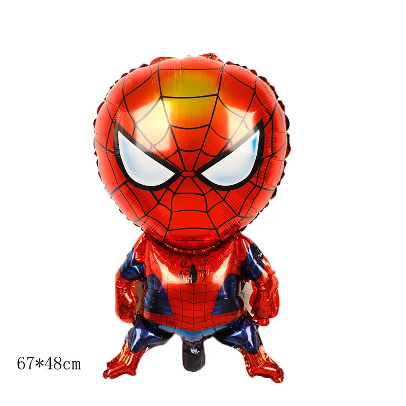 Marvel Captain America Spiderman Hulk Iron Man Cartoon Foil Balloons Baby Shower boy Birthday Party Decor Kids Gift