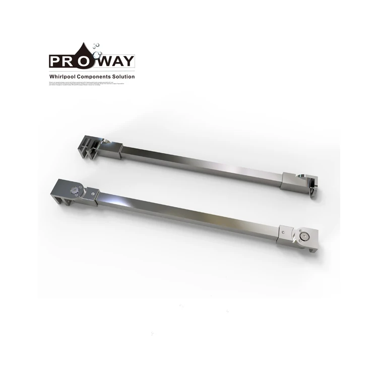 
Factory Frameless Shower Door Fixed Panel install plastic straight adjustable shower curtain rod 
