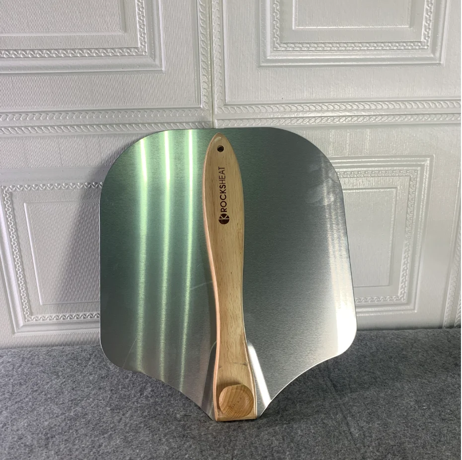 2020 hot sell pizza peel with foldable bamboo handle  high quality foldable pizza peel