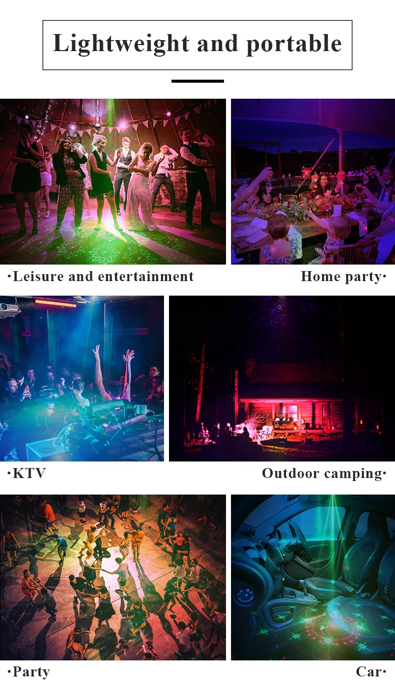 High Quality Aluminum Alloy Remote Sound Control Rgb Mini Laser Stage Lamp Wedding Party Lights Laser Stage Light Disco