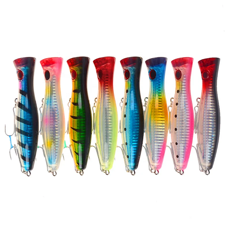 big game  popper trolling hard lure 120mm for fishing bass topwater ABS bait fishing tackle with treble hook