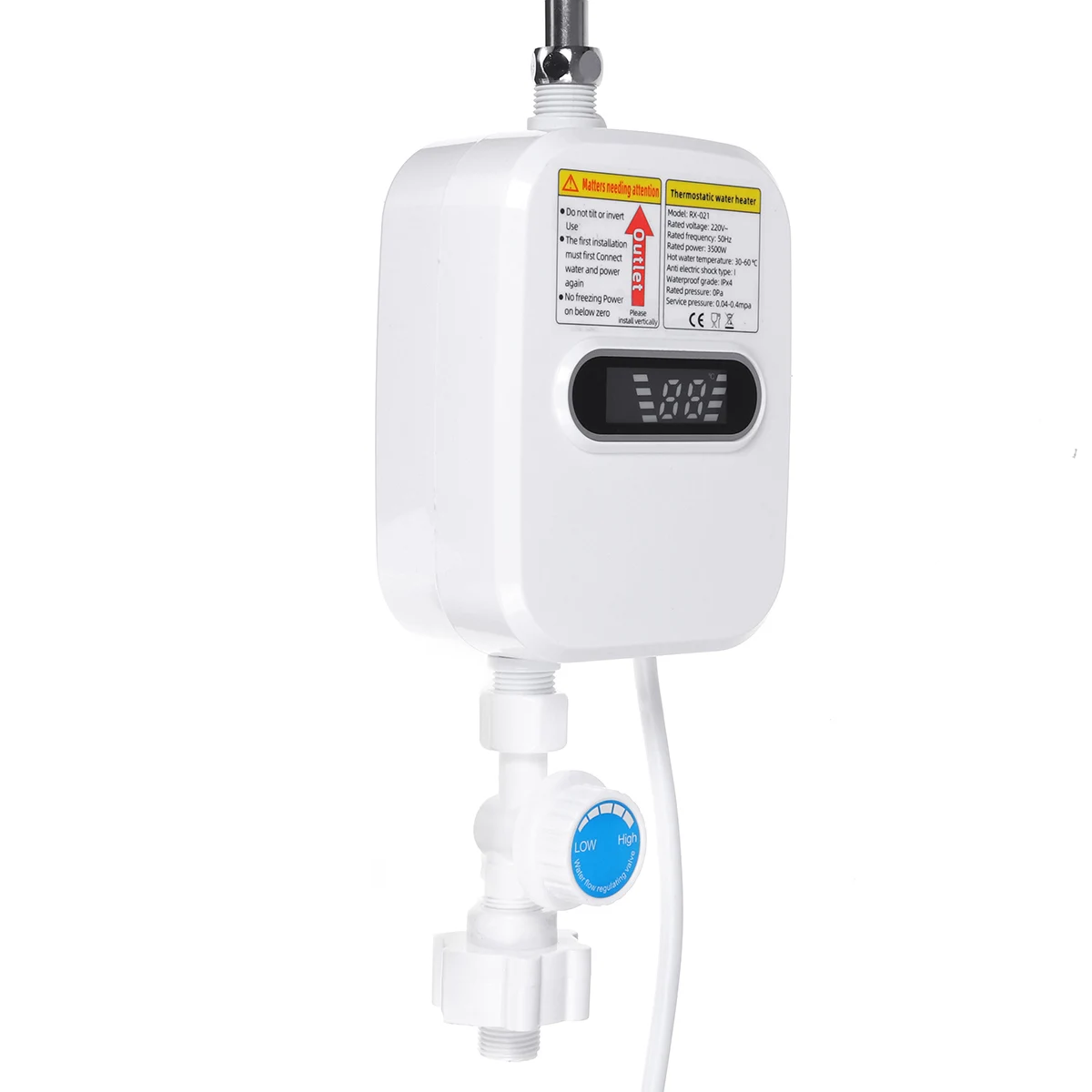 3500W Mini Instant Water Heater Kitchen Faucet Tap Heating 3 Seconds Instant Electric Water Heaters