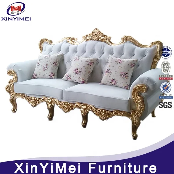 Elegant Italian valencia modern upholstery leather long sofa set for wedding