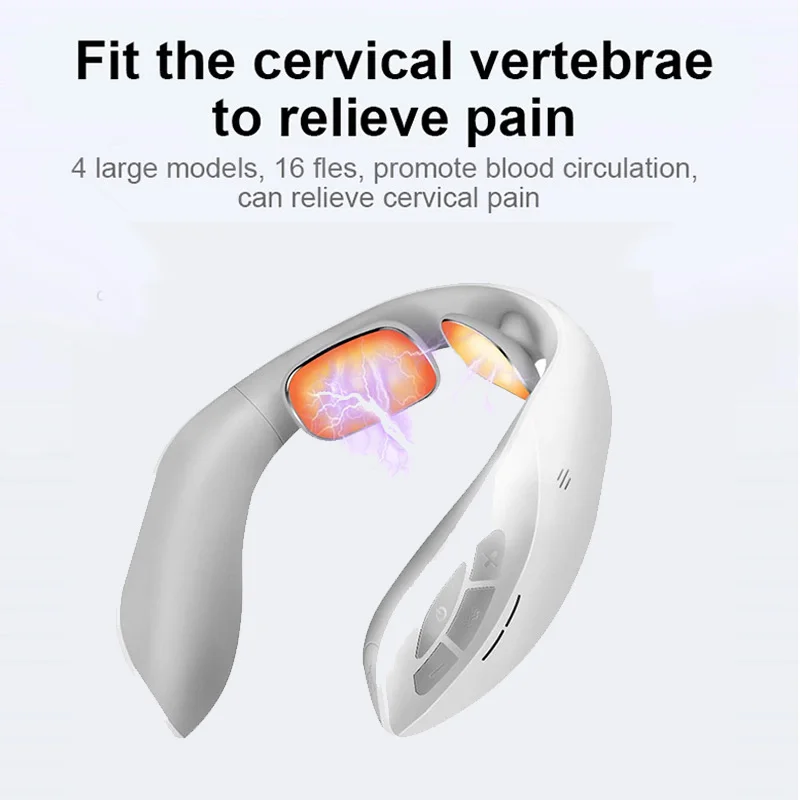 Portable 4 modes Mini Cervical Intelligent Shiatsu Massage Neck Massager Wireless Remote Control Smart Electric Neck Massager