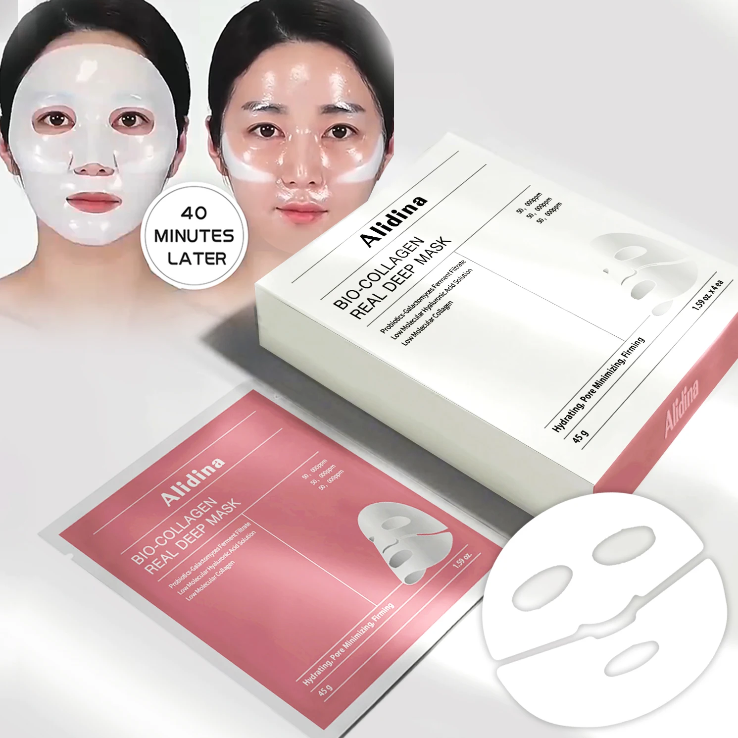 2024 Newest d Bio-collagen Overnight Facial Mask Dance Bio Collagen Wrinkle Removal Immediate Moisturizing Hyaluronic Acid