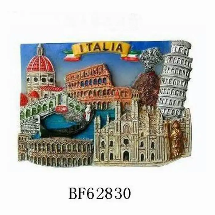 Souvenir Sample Message Australia Souvenir Gift Factory Cheap Custom Polyresin 3D  Fridge Magnet Resin Magnet