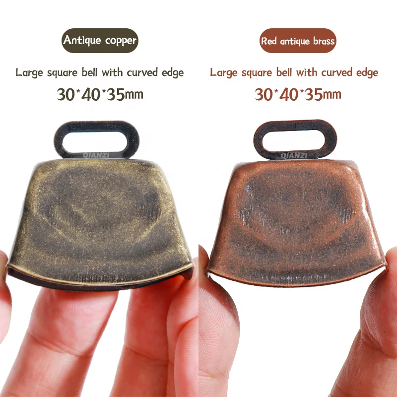 Hot Sales DIY Metal Christmas Pendant Vintage Wrought Iron Wind Chimes Horn Bells Interior Decoration Wall Hanging Twine Bell