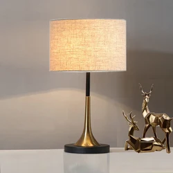 House Furniture Indoor Reading flexible led antique Fabric table lamp