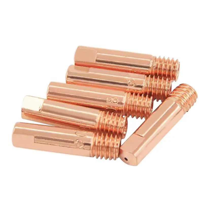 M6*25 mig welding torch accessories mig torch mig 15 nozzles 0.8 1.0 1.2 contact tip for 15AK