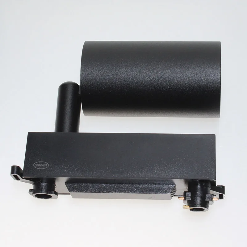 LEDEAST TLH50A 1 Phase 3 Phase Track Light Housing 12W Aluminum Canister Track Rail Light Holder Shell for Commercial Lighting
