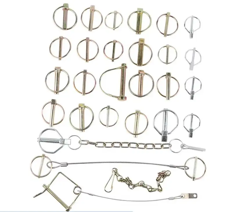 M3-M50 Electrical appliances Trucks Tractors Trolleys Locking Safety Spring Cotter Zinc Plated Steel O Type Linch Pin