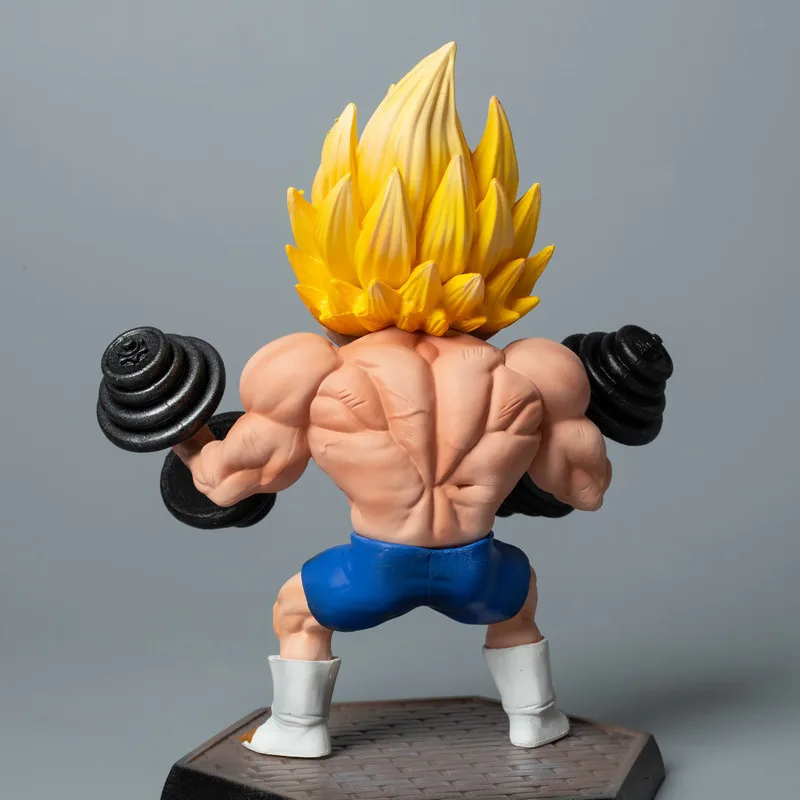 Collection 17cm anime GK DBZ super saiyan Vegeta Fitness action figure PVC model toy for gifts