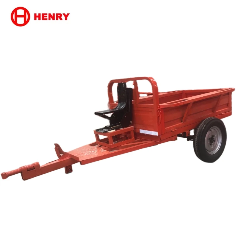 Hydraulic Dump Trailer for agricultural farm Tractor Trailer 3ton 4ton 5 Ton 6ton