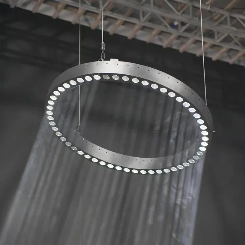 Hot selling high-quality 54 * 15W LED full-color RGB circular light 1.5 m diameter effect Lifting and lowering  stage lights
