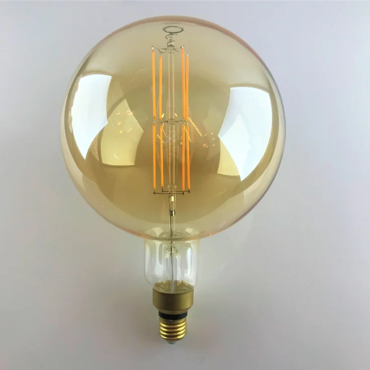 Wholesale G200 8W E27 LED big size decoration globe LED filament dimmable Edison light bulb large vintage led lighting lamp
