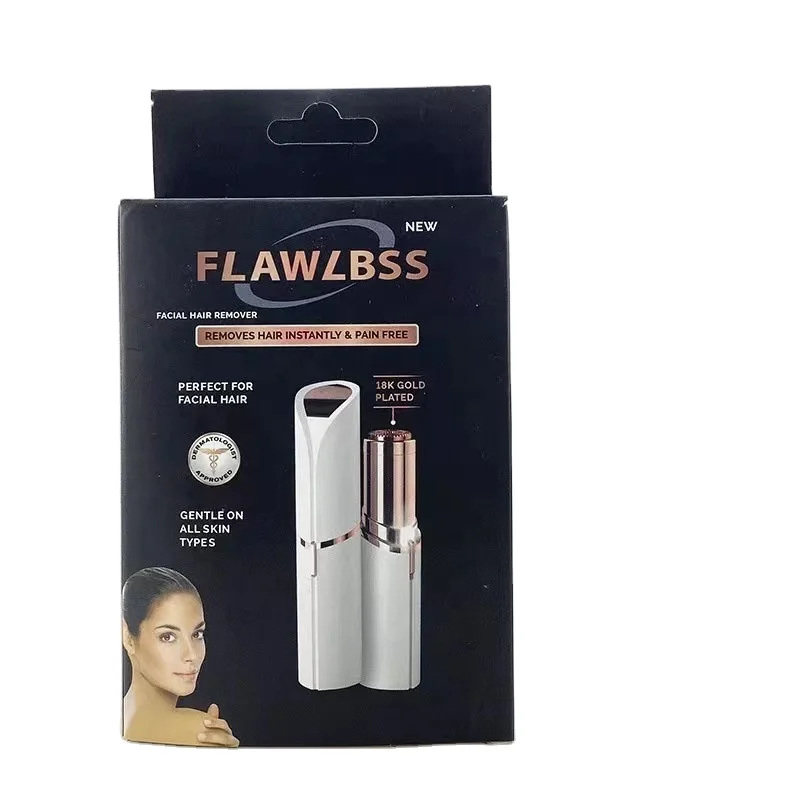 2022 Hongyu Mini Lady Shaver Epilator Facial Remover For Women Rechargeable Face Hair Removal battery style