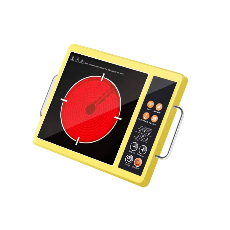 Customized 2000W Portable Electric Ceramic Infrared Cooker Hotplate Stove Metal Case with Press Button Control for Home Use